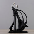 Skulptur Forma Resina Svart 29cm