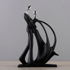 Skulptur Forma Resina Svart 29cm