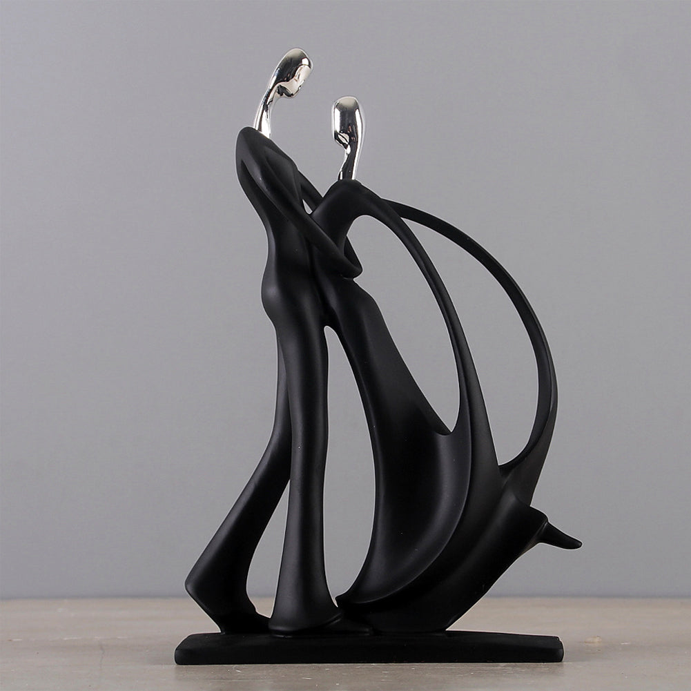 Skulptur Forma Resina Svart 29cm