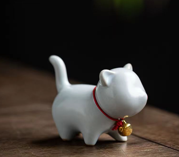 Skulptur Misu Glaserad Keramik