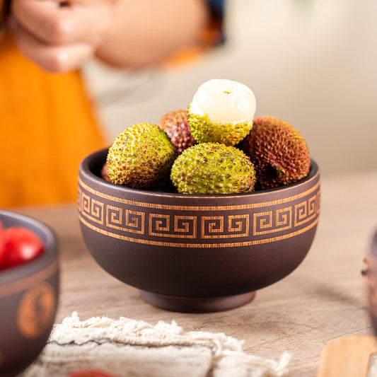 Mongolian Wooden Craft Bowl from Inner Mongolia