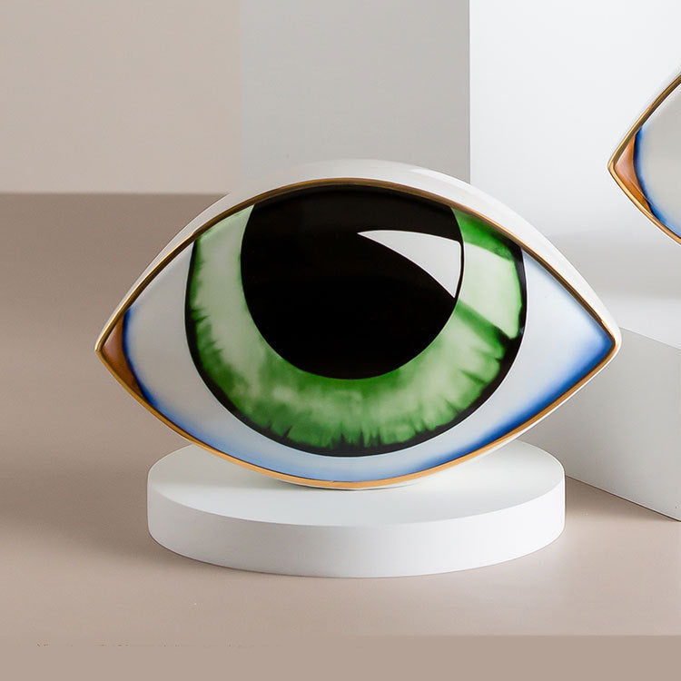 Skulptur Oculus Keramik