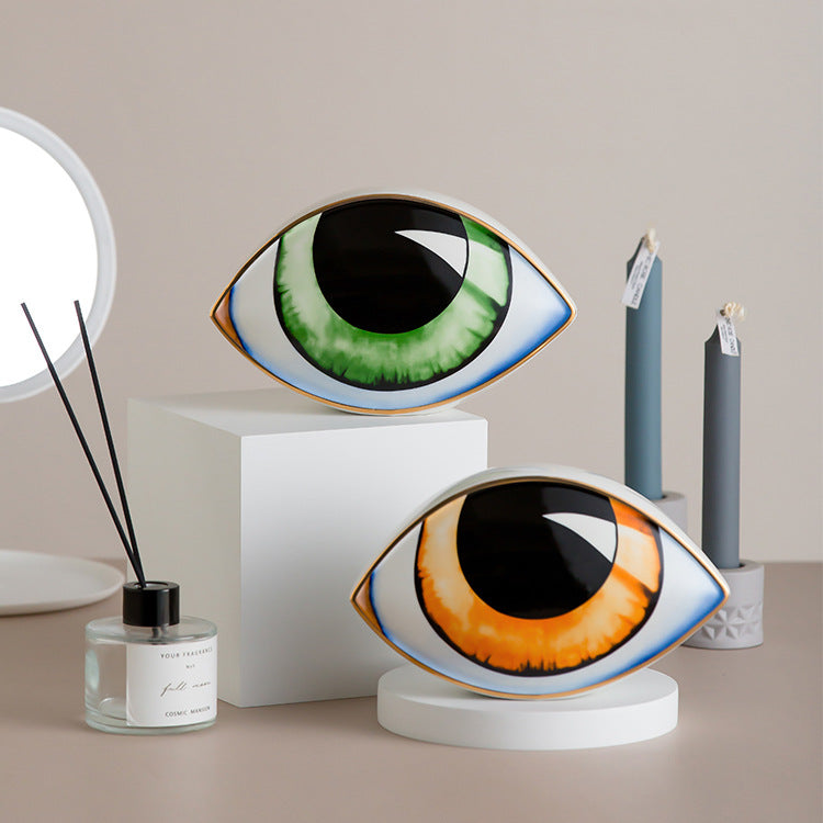 Skulptur Oculus Keramik