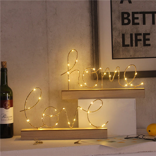 Nordic Creative LOVE Letter Lamp for Home Decor