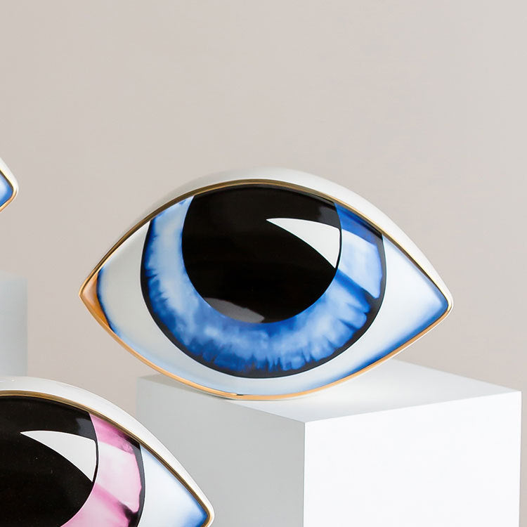 Skulptur Oculus Keramik