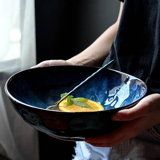 Ceramic Noodle Bowl for Soup, Ramen, and Salad