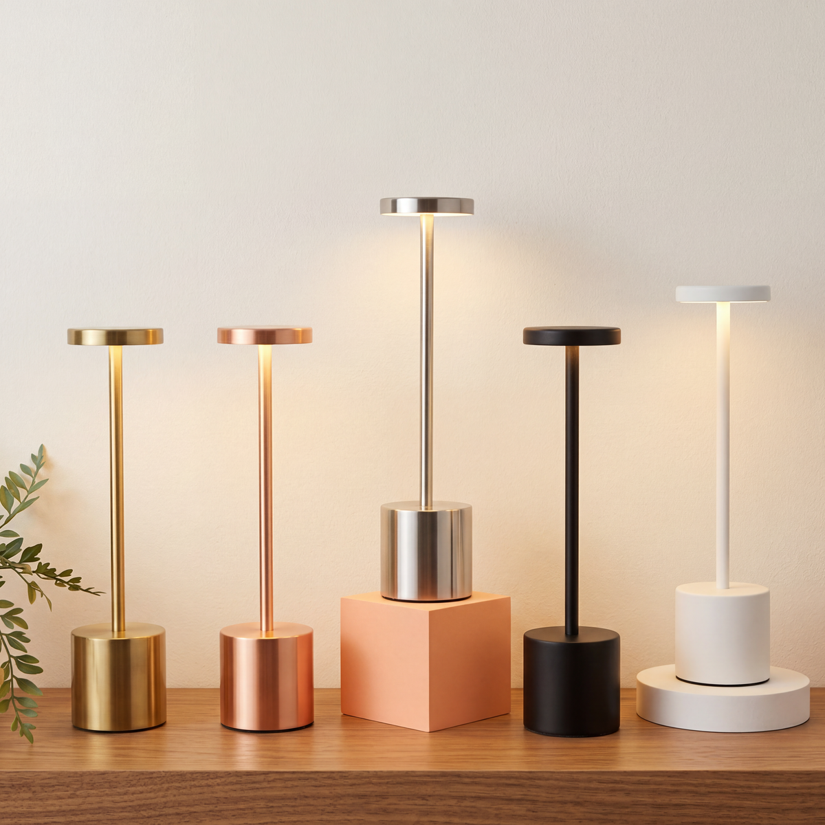 LUMINA PORTA är en uppladdningsbar bordslampa i metall med touchkontroll och tre ljusfärger. Sladdlös och lättplacerad på bord, hylla eller nattduksbord.