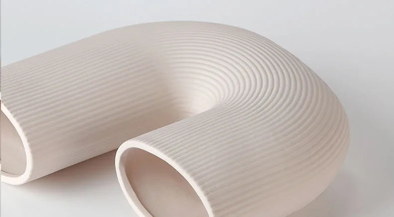 Nordic Ceramic Vase for Home Decoration, Simple Flower Pot, Living Room, Interior, Office, Desktop, Table Decor, Accessories