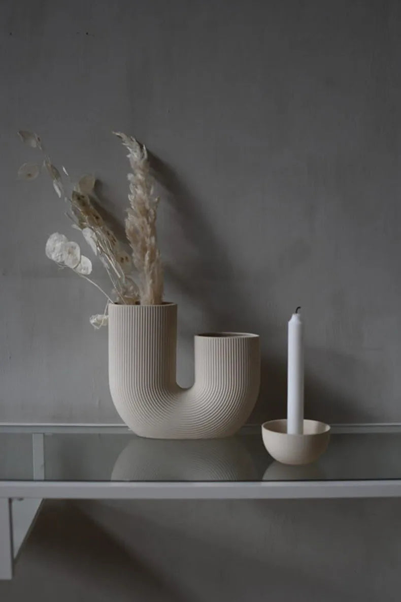 Nordic Ceramic Vase for Home Decoration, Simple Flower Pot, Living Room, Interior, Office, Desktop, Table Decor, Accessories