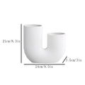 Nordic Ceramic Vase for Home Decoration, Simple Flower Pot, Living Room, Interior, Office, Desktop, Table Decor, Accessories