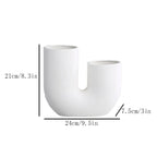 Nordic Ceramic Vase for Home Decoration, Simple Flower Pot, Living Room, Interior, Office, Desktop, Table Decor, Accessories