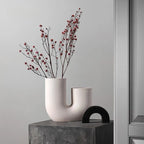 Nordic Ceramic Vase for Home Decoration, Simple Flower Pot, Living Room, Interior, Office, Desktop, Table Decor, Accessories