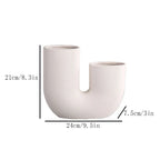 Nordic Ceramic Vase for Home Decoration, Simple Flower Pot, Living Room, Interior, Office, Desktop, Table Decor, Accessories