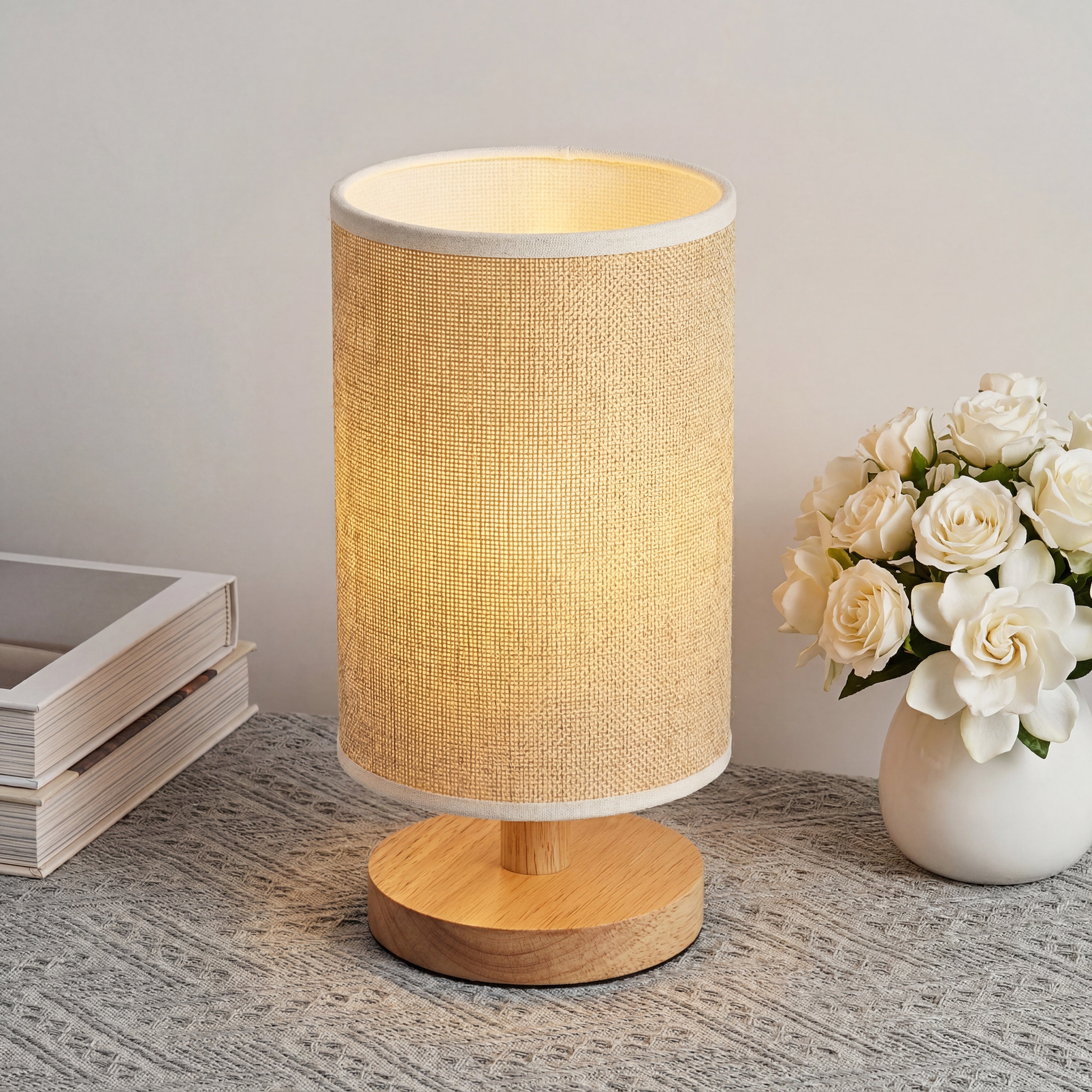Bordslampa Lignum Moderna Beige