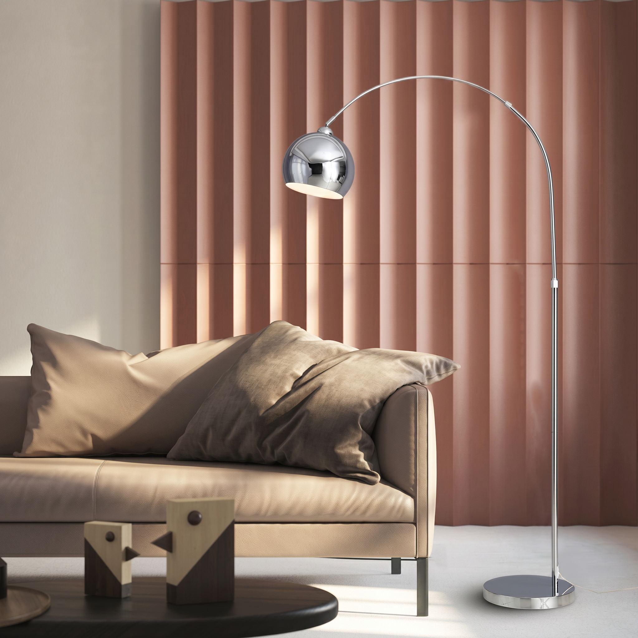 Golvlampa Arcus Metall