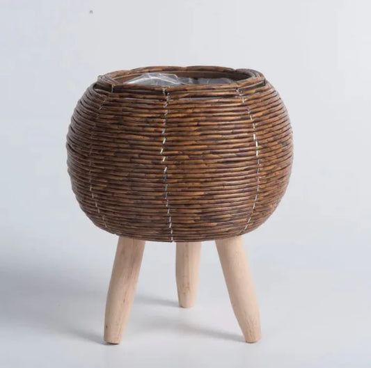 Handmade Woven Flower Pot (TEXTILIA)