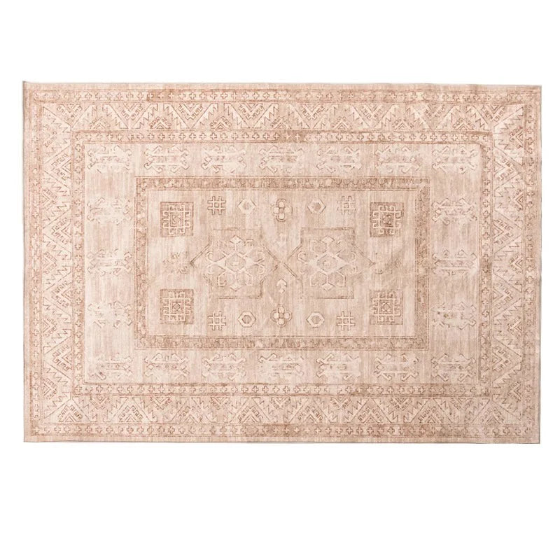 Living Room Carpet Bedroom Wool Bedside Rugs Machine Washable Foldable Mat Vintage Nordic Rug Soft Fluffy Plush Home Decoration