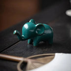 Skulptur Fauna Glaserad Keramik