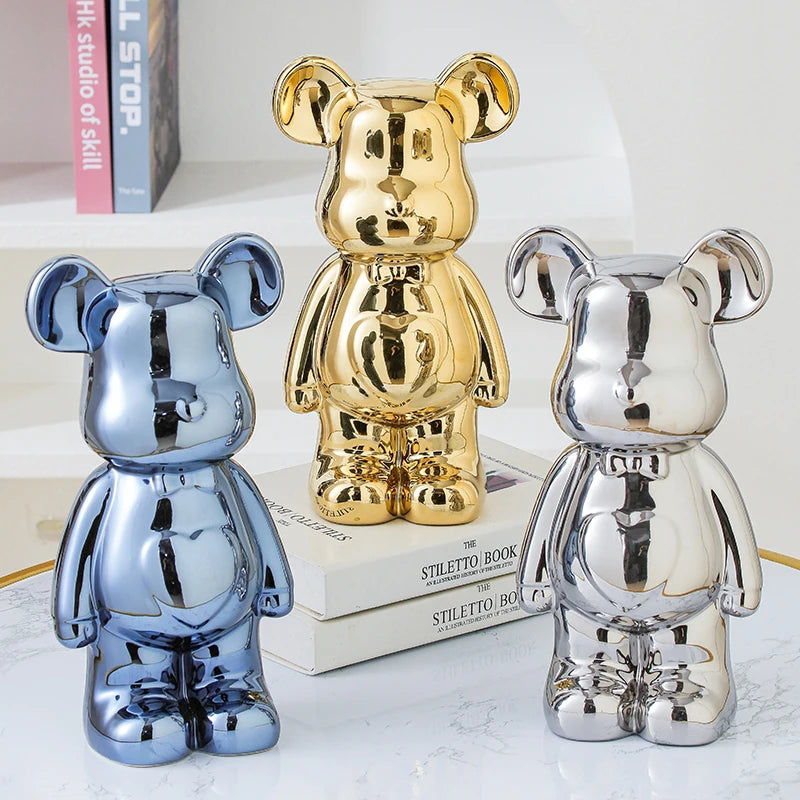 Skulptur Ursus Block Keramik