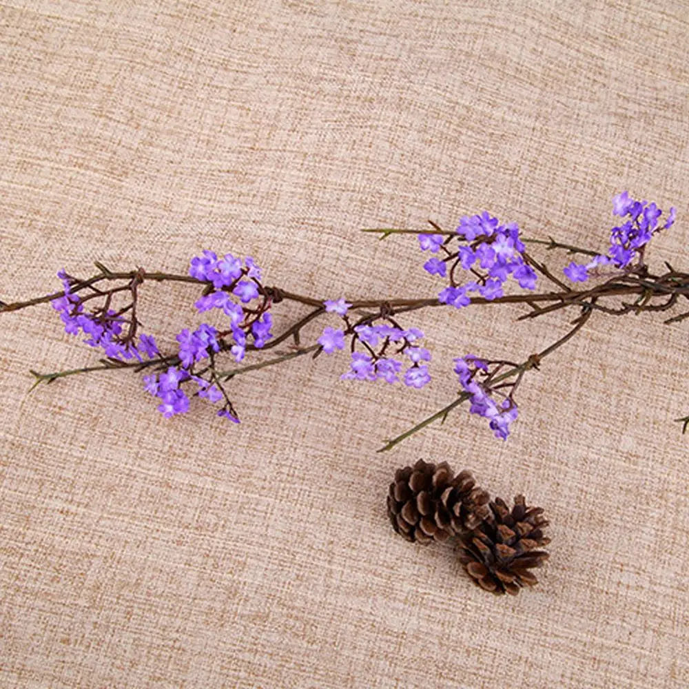 Real Touch Artificial Cherry Blossoms Branches Plastic Elegant Simulation Sakura Branches Realistic Handmade Fake Flower