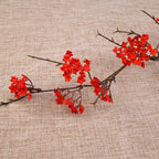 Real Touch Artificial Cherry Blossoms Branches Plastic Elegant Simulation Sakura Branches Realistic Handmade Fake Flower