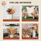 Natural Fluffy Pampas Grass Flowers Bouquets for Wedding Floral Arrangements Dried Plants Home Table Christmas Party Decorations