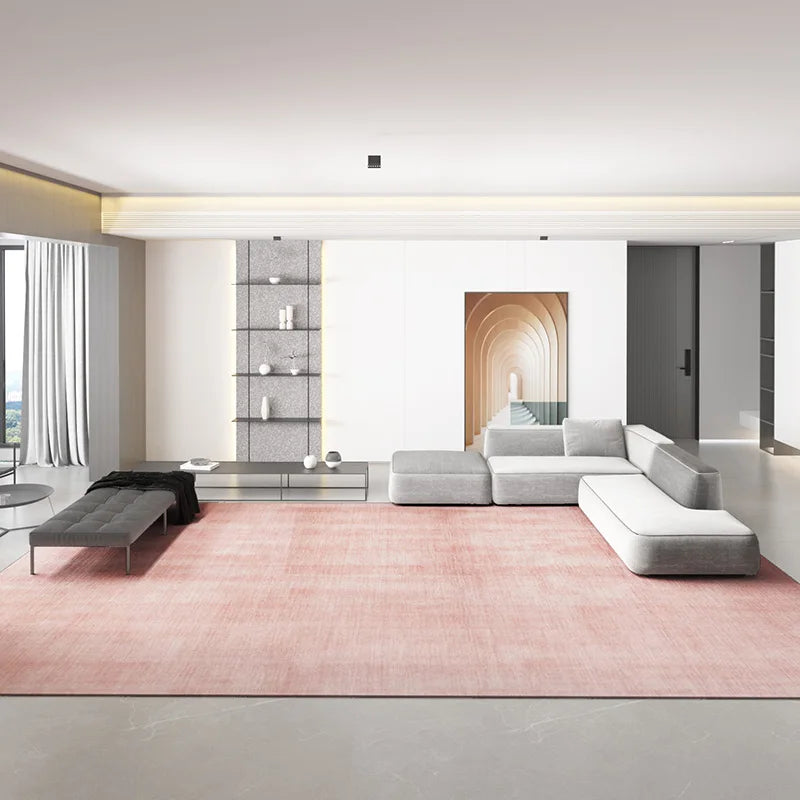 Solid Color Simple Carpets for Living Room Decoration Rugs for Bedroom Decor Carpet Non-slip Area Rug Home Short Pile Floor Mat
