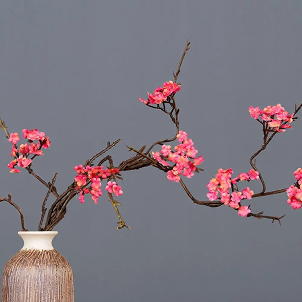 Real Touch Artificial Cherry Blossoms Branches Plastic Elegant Simulation Sakura Branches Realistic Handmade Fake Flower