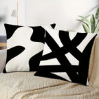 Kuddfodral Linea Nero 40x40