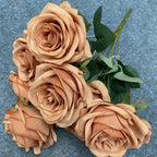 Konstbukett Rosa Nova 9 Blommor