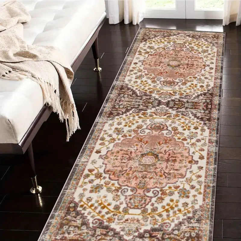 VIKAMA Washable Hallway Runner Rug for Home Decor Vintage