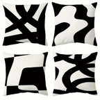 Kuddfodral Linea Nero 40x40