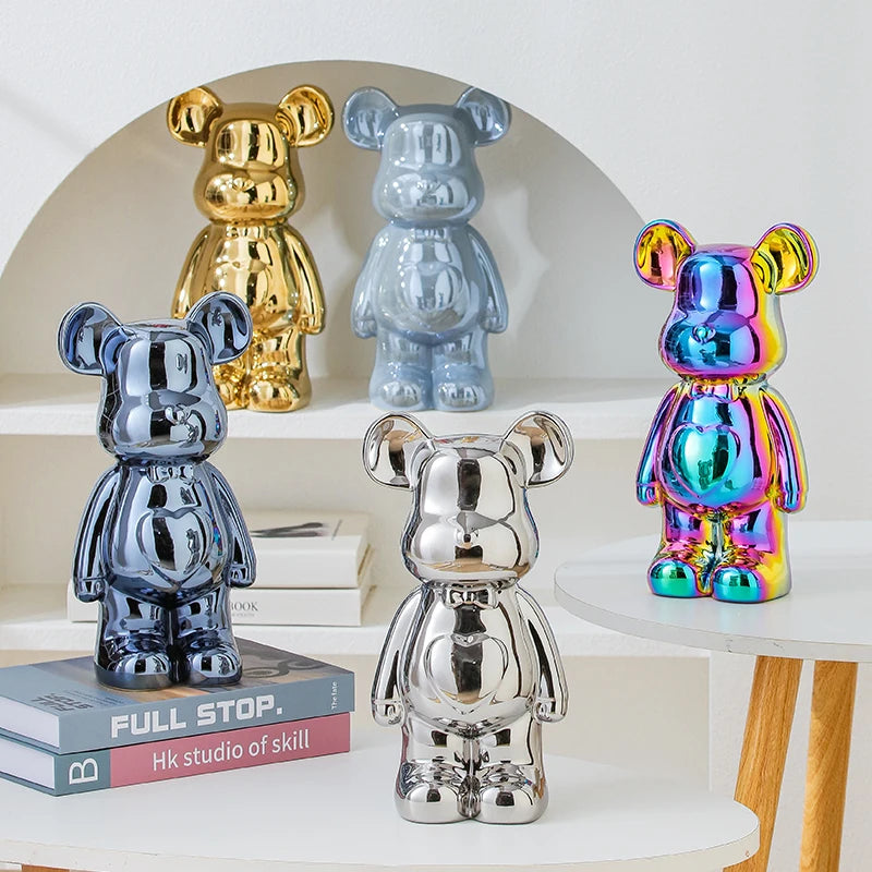 Skulptur Ursus Block Keramik