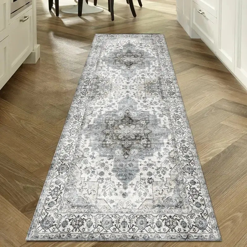 VIKAMA Washable Hallway Runner Rug for Home Decor Vintage