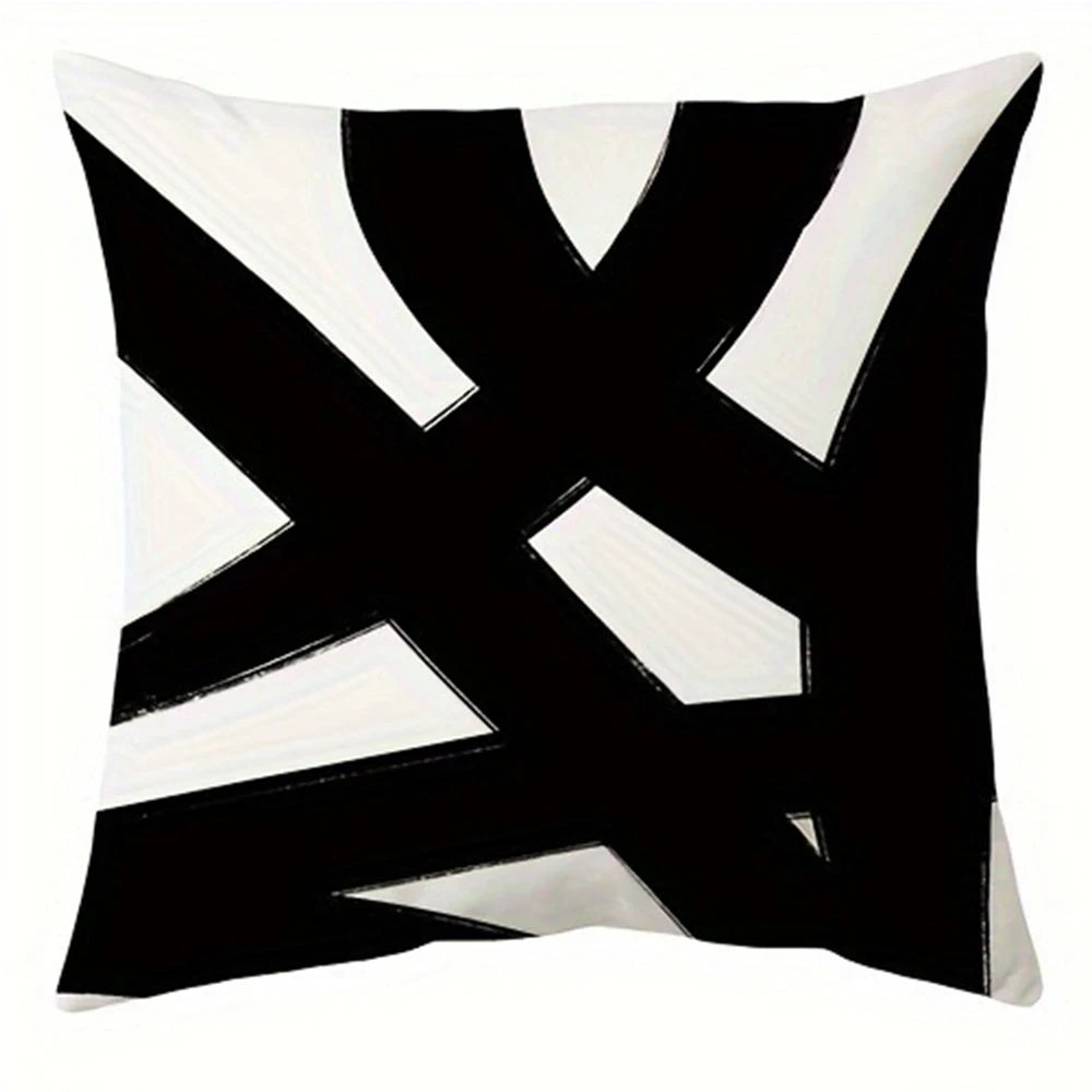 Kuddfodral Linea Nero 40x40