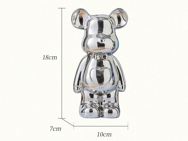 Skulptur Ursus Block Keramik