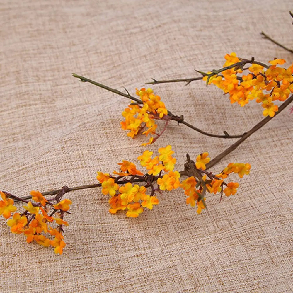 Real Touch Artificial Cherry Blossoms Branches Plastic Elegant Simulation Sakura Branches Realistic Handmade Fake Flower