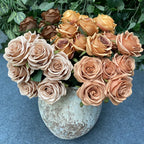 Konstbukett Rosa Nova 9 Blommor