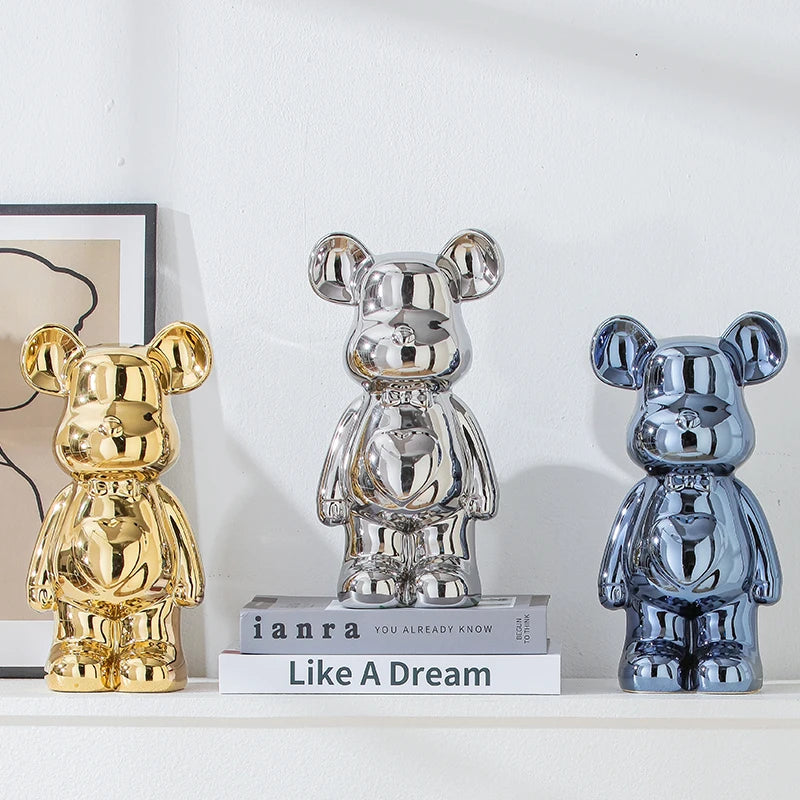 Skulptur Ursus Block Keramik
