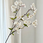Pink Artificial Sakura Flower Decorative Silk Artificial Faux Plants Long Branches Peach Fake Cherry Blossoms Wedding Decoration