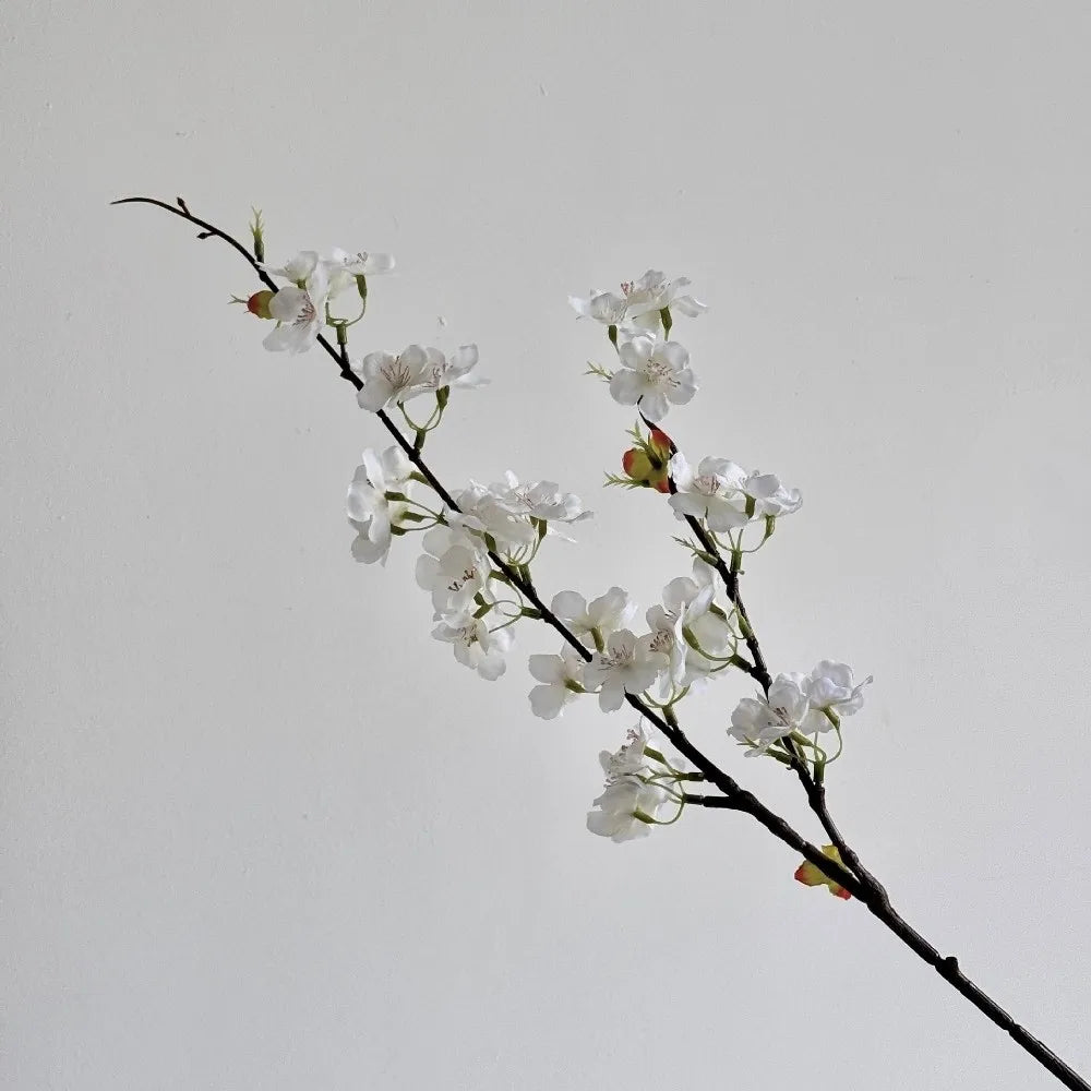 Pink Artificial Sakura Flower Decorative Silk Artificial Faux Plants Long Branches Peach Fake Cherry Blossoms Wedding Decoration