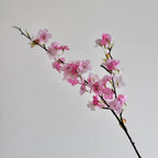 Pink Artificial Sakura Flower Decorative Silk Artificial Faux Plants Long Branches Peach Fake Cherry Blossoms Wedding Decoration