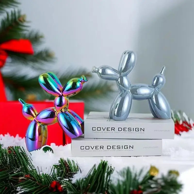 Skulptur Canis Pop Glaserad Keramik