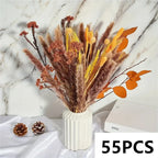 Natural Fluffy Pampas Grass Flowers Bouquets for Wedding Floral Arrangements Dried Plants Home Table Christmas Party Decorations
