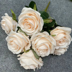 Konstbukett Rosa Nova 9 Blommor