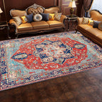 VIKAMA Crystal Pile Bohemian Ethnic Style Living Room Bedroom Sofa Coffee Table Home Fashion Non-slip Carpet