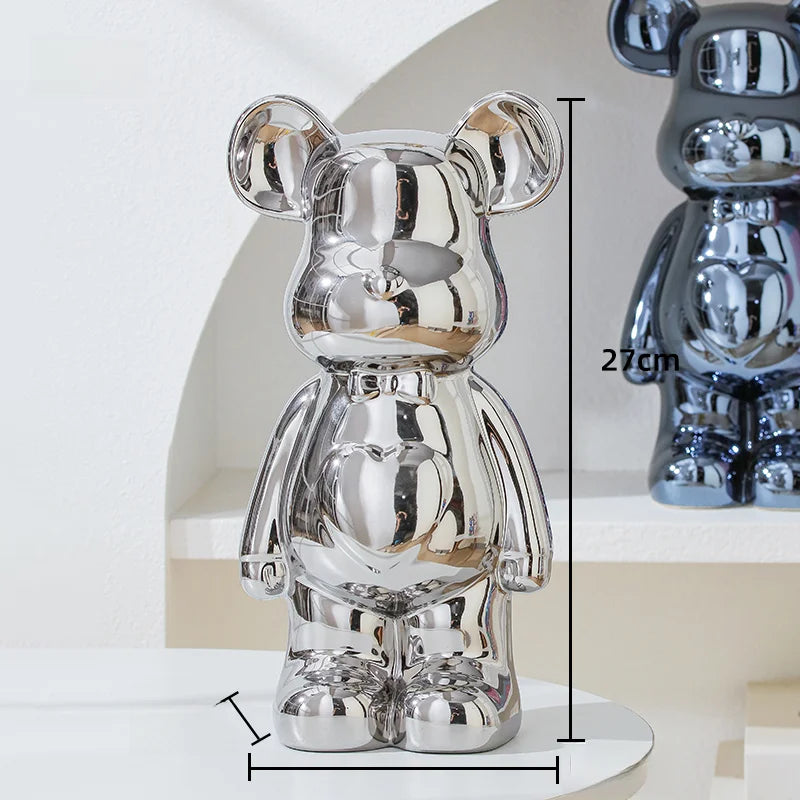 Skulptur Ursus Block Keramik