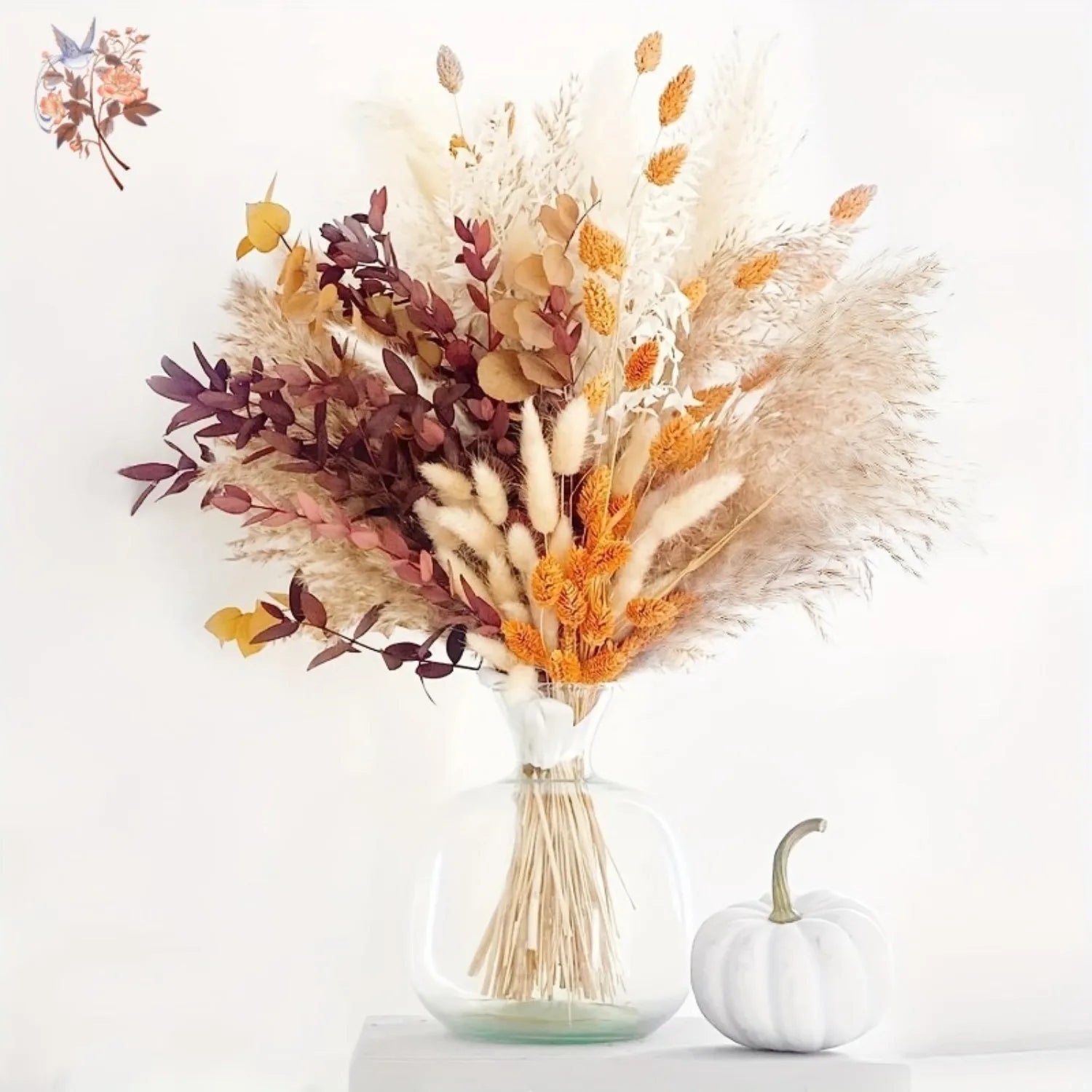 Natural Fluffy Pampas Grass Flowers Bouquets for Wedding Floral Arrangements Dried Plants Home Table Christmas Party Decorations