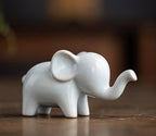 Skulptur Fauna Glaserad Keramik