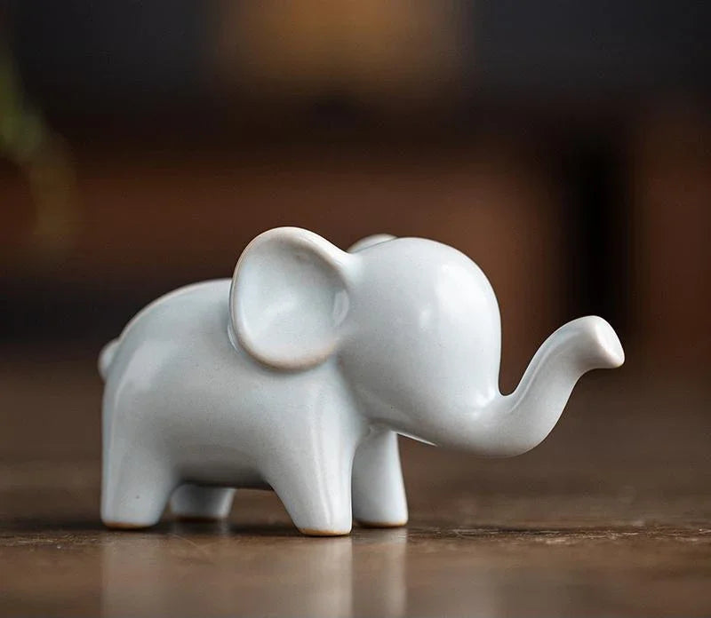 Skulptur Fauna Glaserad Keramik
